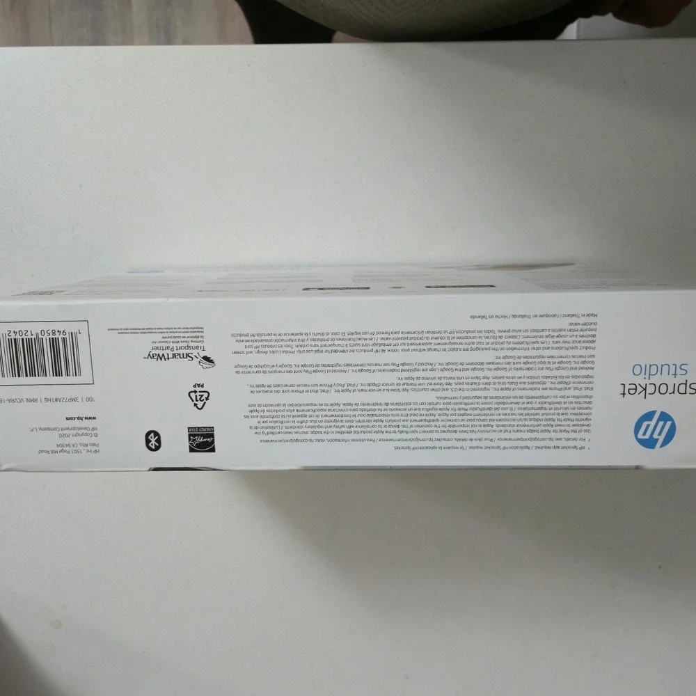 HP Sprocket Studio 3MP72A Bluetooth 4x6 Photo Printer Tested Working Box
